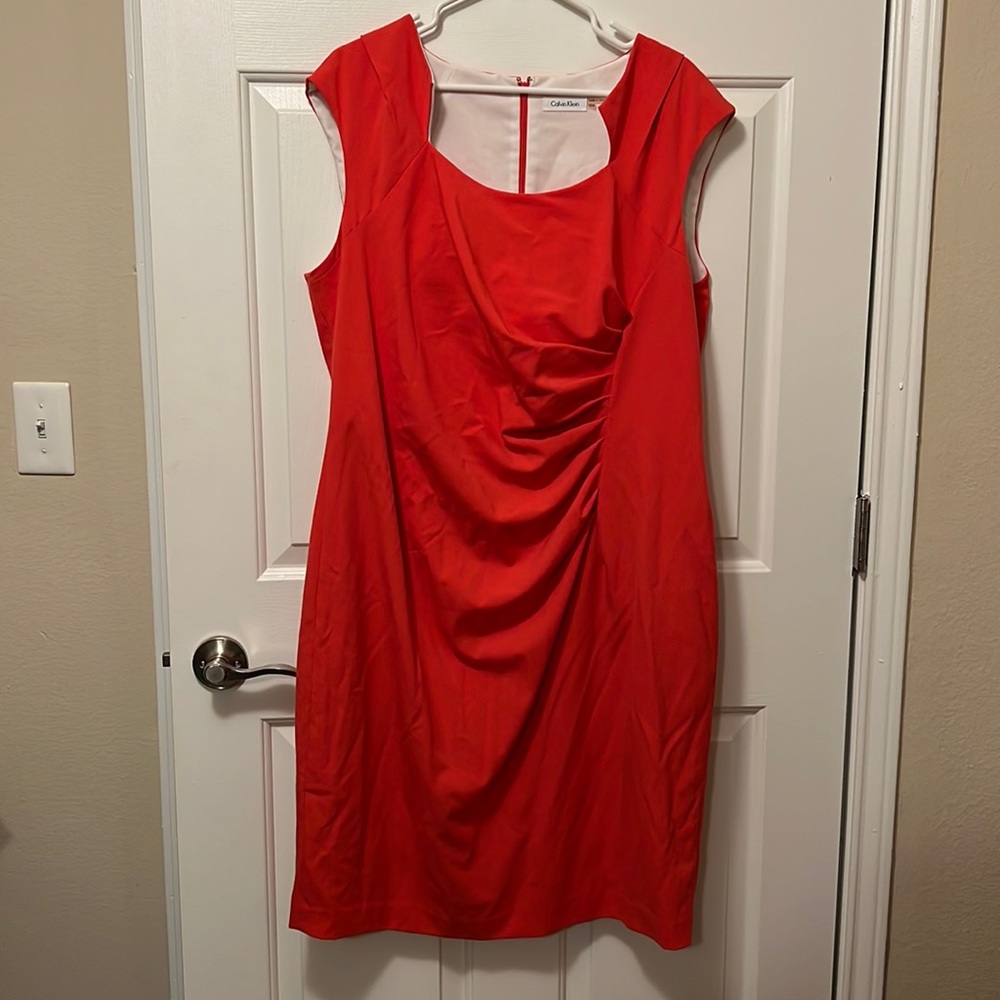 Calvin Klein Red Sheath Dress size 18w